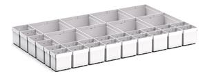 30 Compartment Box Kit 100+mm High x 800W x525D drawer Bott Drawer Cabinets 800 Width x 525 Depth 43020767 